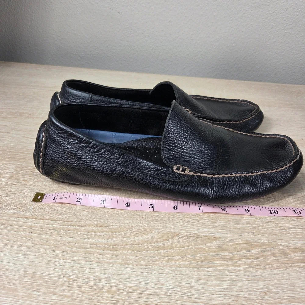 Polo Ralph Lauren Leather Driving Loafers Black Slip On Men's Sz 10? Moc Toe
